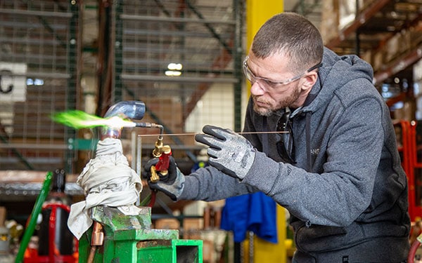 A man welding