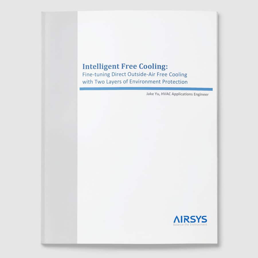 Intelligent free cooling white paper front cover