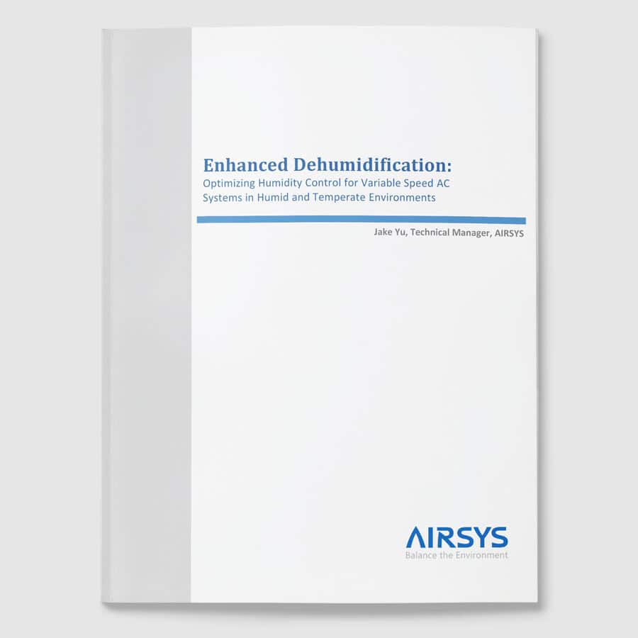 Enhanced dehumidification white paper front cover