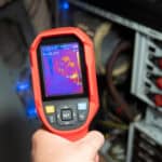 Thermal scan (Thermal imaging camera) scan to desktop computer for temperature checking at home or office , server room. Thermal Image control.