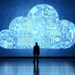 3d rendering circuit cloud on tablet for cloud computing technology