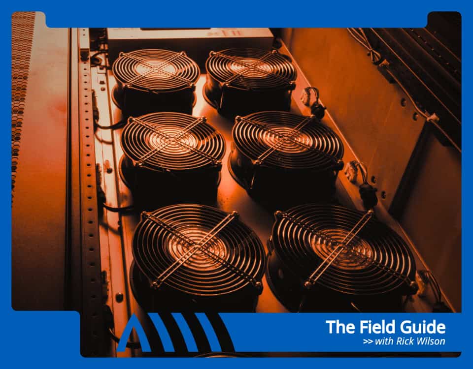 The Field Guid logo with telecom cabinet cooling